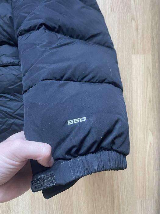 The North Face 700 kurtka puchowa męska czarna puchówka z kapturem