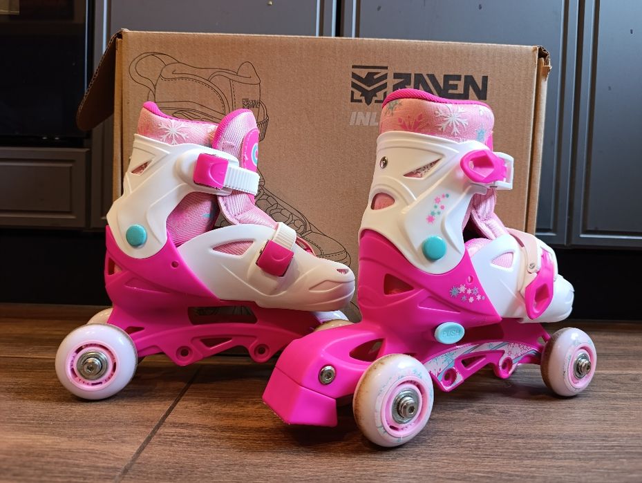 Regulowane rolki / wrotki 3w1 Raven Princess rozm. 27-30