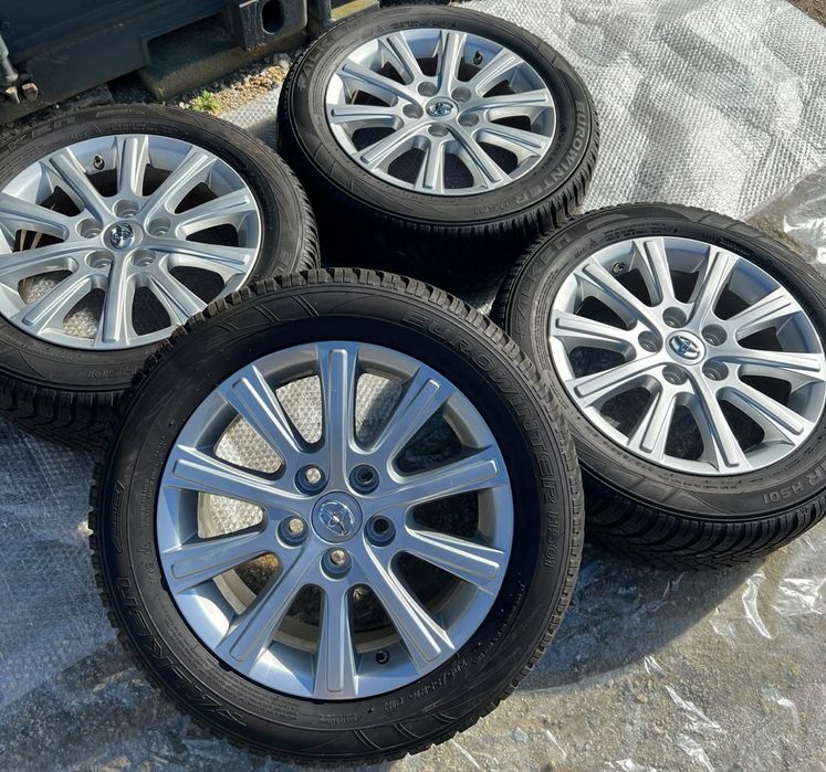 Koła Aluminiowe Felgi Aluminiowe TOYOTA AURIS COROLLA Mazda Nissan 5x114.3 ET45 6.5x16” ZIMA 205/55R16 Oe: 42611-YY310