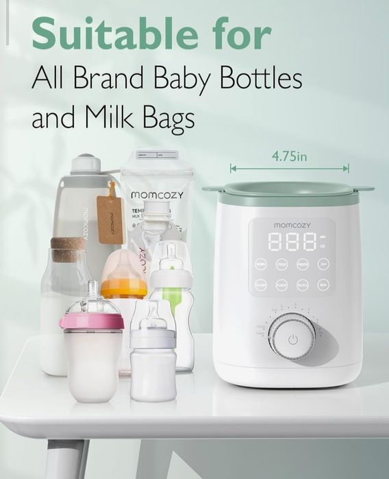 Підігрівач пляшок 9 в 1 з функцією збереження поживних речовин, нічник