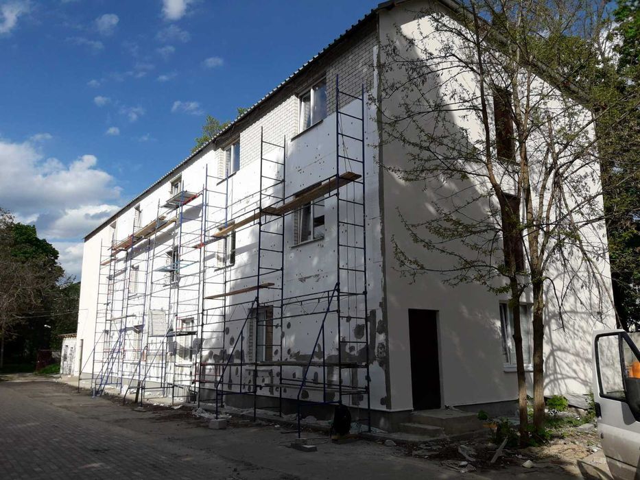 Утепление фасадов. Ремонт панельных швов. Леса/Промальп - Cтроительные ...