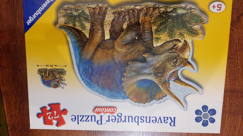 Puzzle i gra edukacyjna Dinozaury