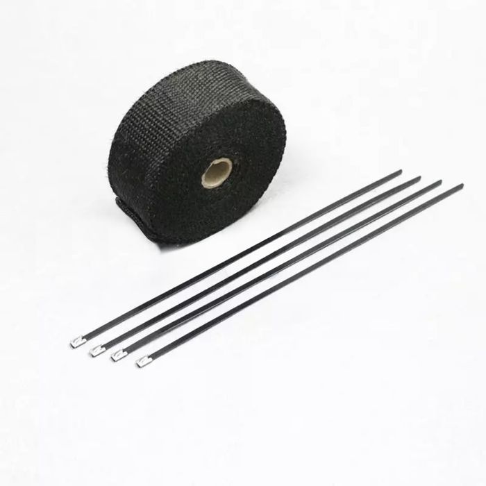 Fita térmica 50 mm x 5/10/15 metros moto escapes abraçadeiras metal