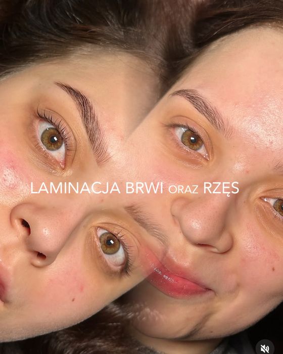 Laminacja brwi rzęs lifting
