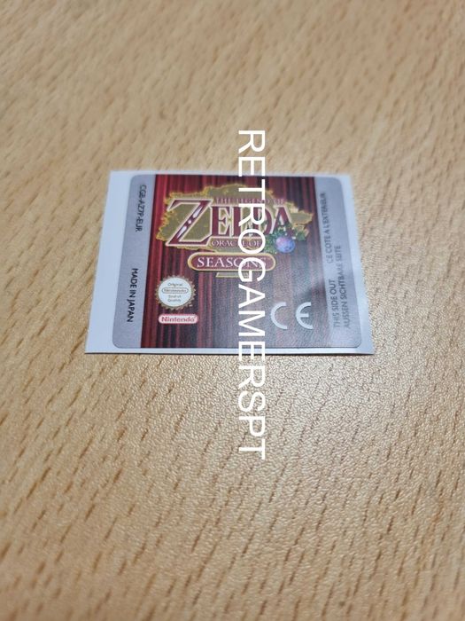 Label de reposição Zelda Oracle of Seasons