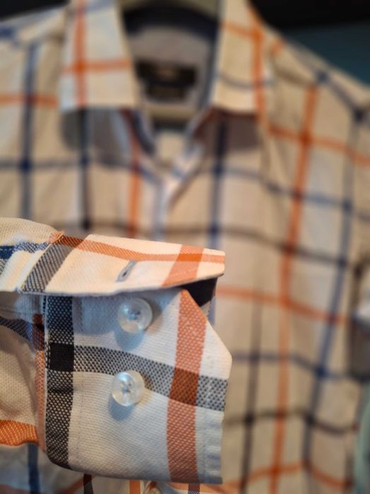 koszula Kubenz Slim fit krata bawełna