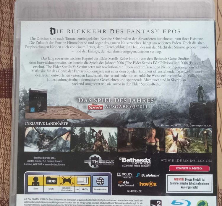Гра для PS3 The Elder Scrolls V: Skyrim