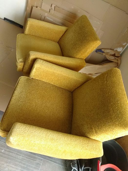 Fotel PRL vintage uszak