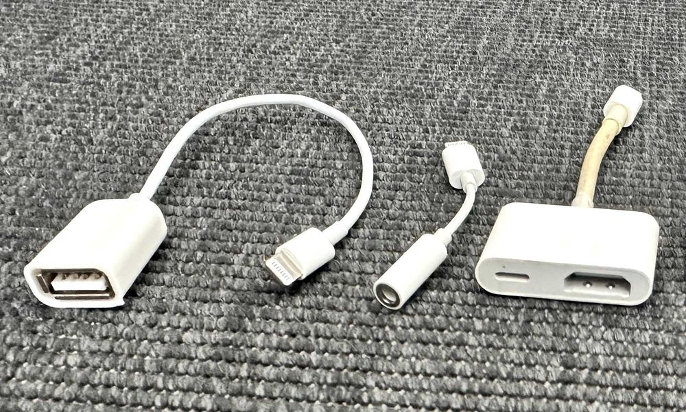 Conjunto de adaptadores para iPhone, iPad e iPod