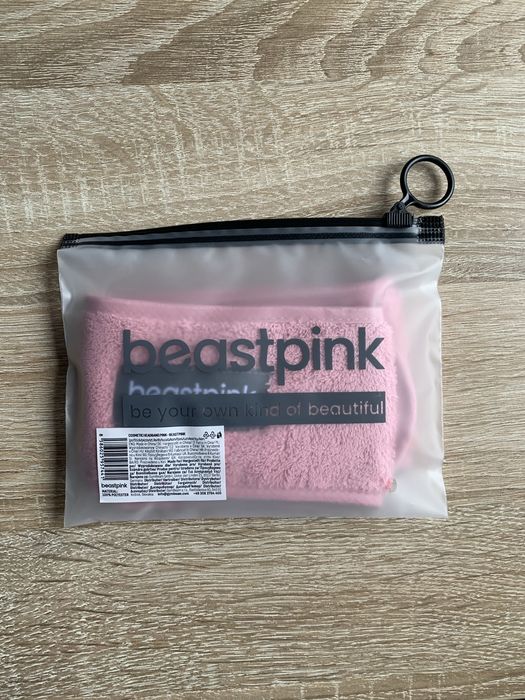 Kosmetyczna opaska na włosy beast pink
