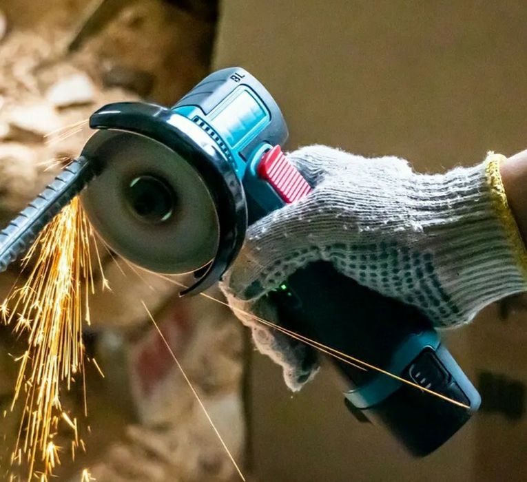 Аккумуляторная портативна мини болгарка 12V шлифмашинка 2 аккумулятора