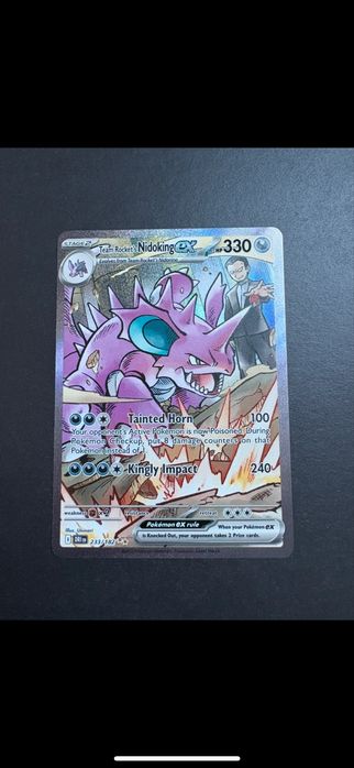 Karta pokemon Team Rocket's Nidoking ex (DRI 233)