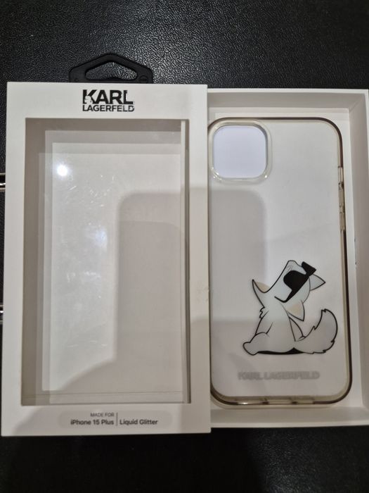 Чехол на телефон айфон 15+ и 14+.KARL LAGERFELD