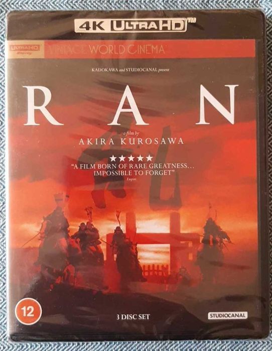RAN Kurosawa 1985 / 2021 4K + 2x Blu Ray w.ENG