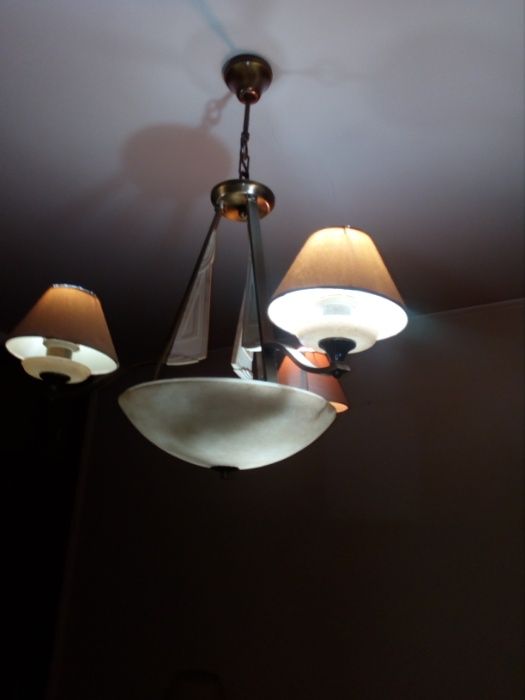 Candeeiros em pedra de alabastro