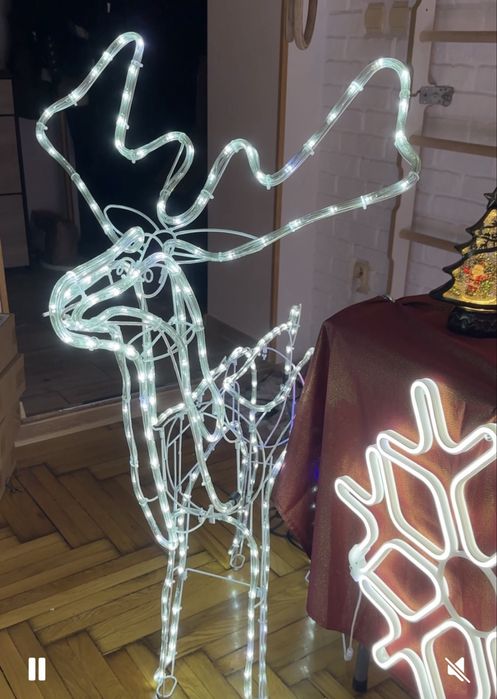 Renifer świecący duży diody