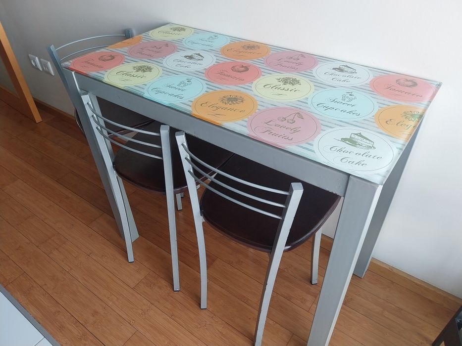 Mesa cozinha extensivel e 4 cadeiras
