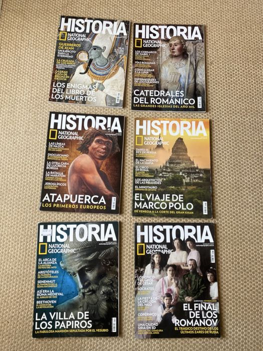 Várias Revistas Historia da National Gegraphic - idioma espanhol