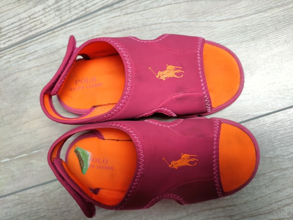 Oryginalne Klapki sandałki dla dziewczynki Polo Ralph Lauren rozm 26