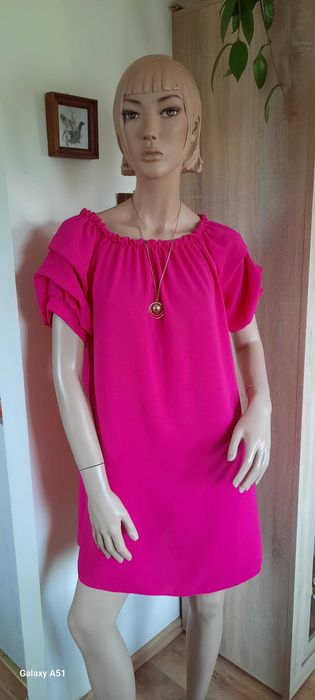 Sukienka fuksja hiszpanka