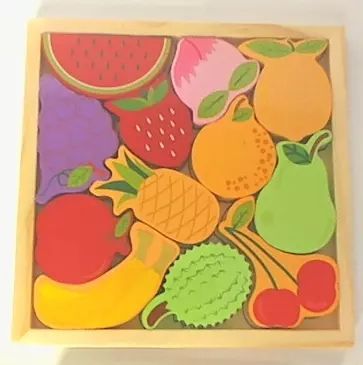 Puzzle Drewniane Owoce/Warzywa. Nowy Produkt