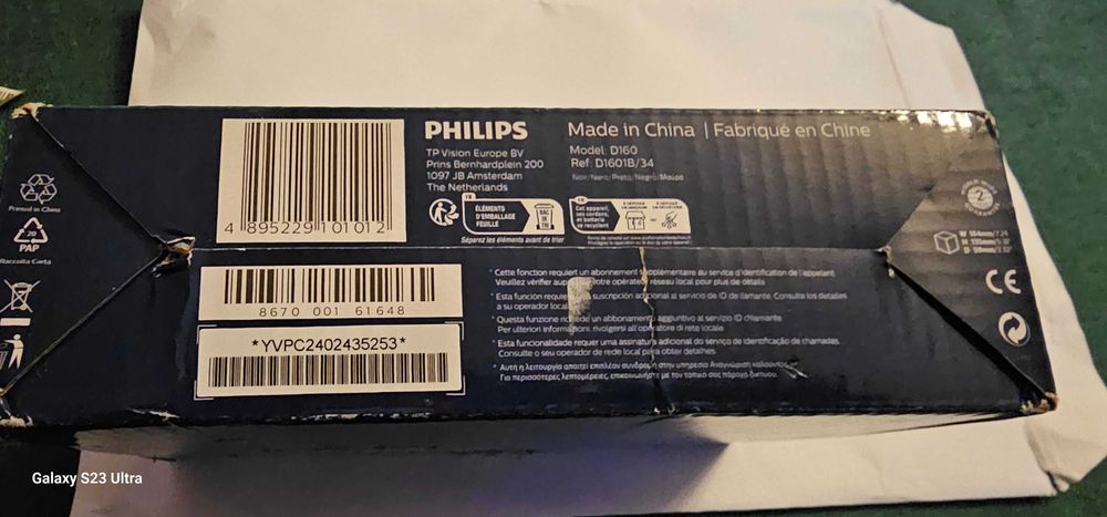Telefon Philips D1601B - Nowy