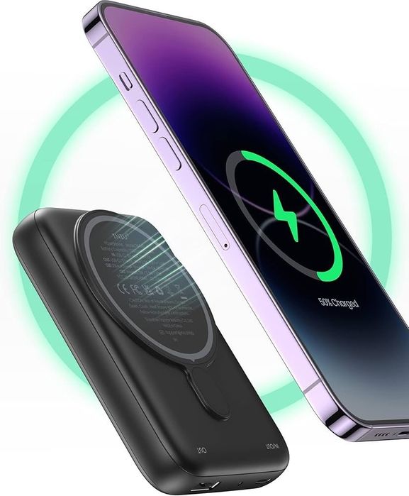 INIU зовнішній акумулятор 10000 мАг, Qi2 MagSafe, PD 30W, для iPhone