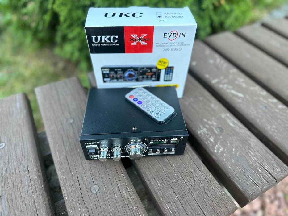 Підсилювач звуку в авто UKC Bluetooth 2x250W‼️ Ресивер 12V 220V