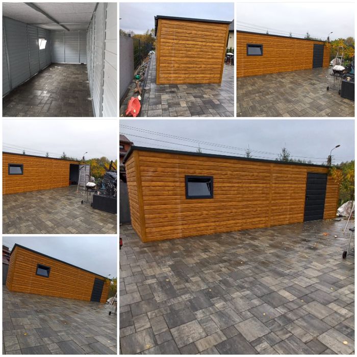 Garaż blaszany  Brama na wymiar