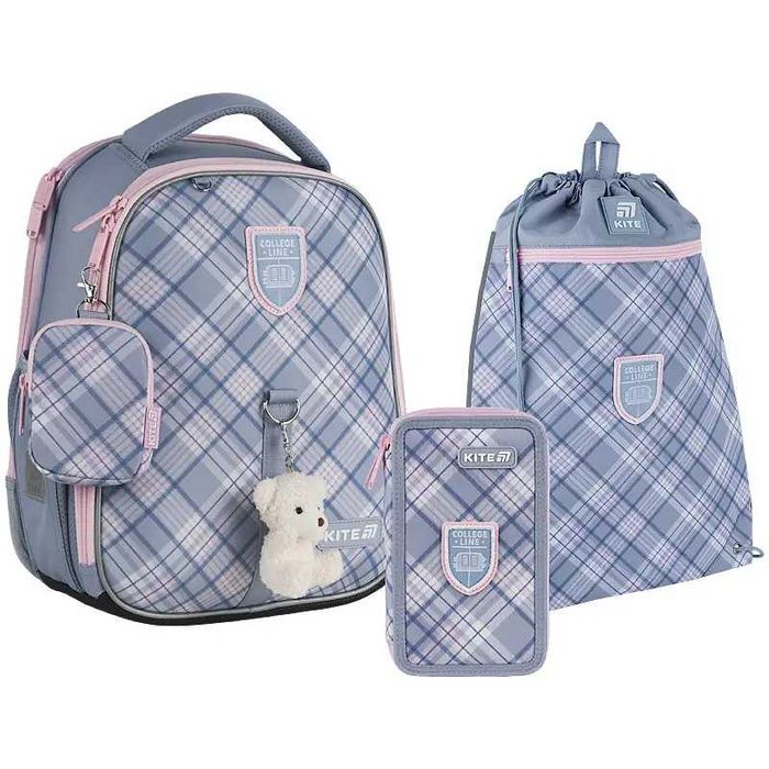 Набір Kite рюкзак + пенал + сумка для взуття  College Line Girl