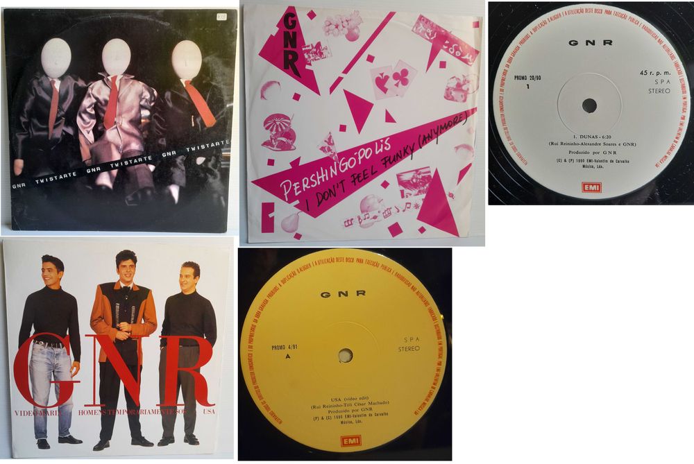 GNR Grupo Novo Rock Twistarte Vídeo Maria In Vivo Vinil CDs Livro