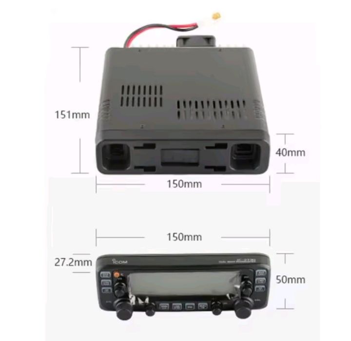 Рація ICOM IC 2730E  50+ Вт 2m/70см 118-176  АМ/FM UHF/VHF 400/550 UHF Супергетеродин 2 приймача радіостанцiя Japan якість