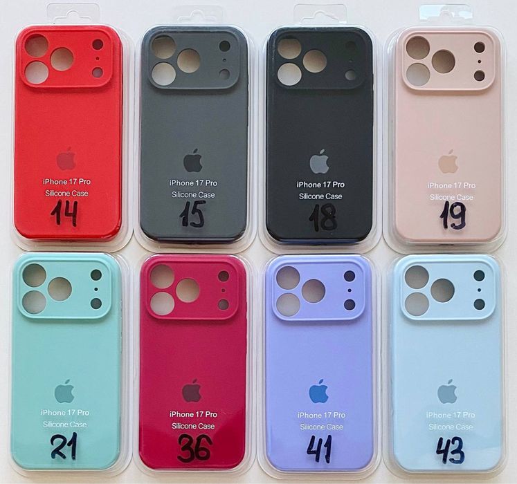 Чехол софттач Silicone Case на iPhone 17 Pro Max/ 17 Pro/ Air Чохол