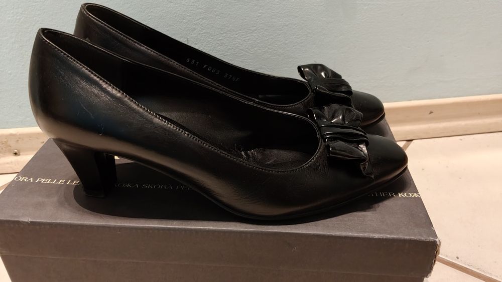 Skórzane buty damskie Ryłko