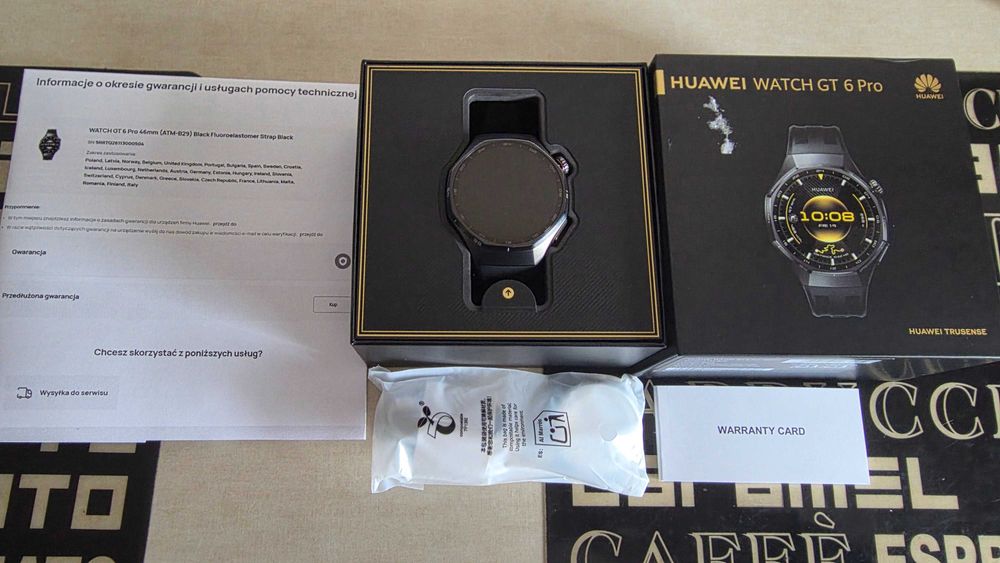 HUAWEI WATCH GT 6 PRO 46mm  Nowy NIEAKTYWOWANY gwar.prod.24M!Komplet