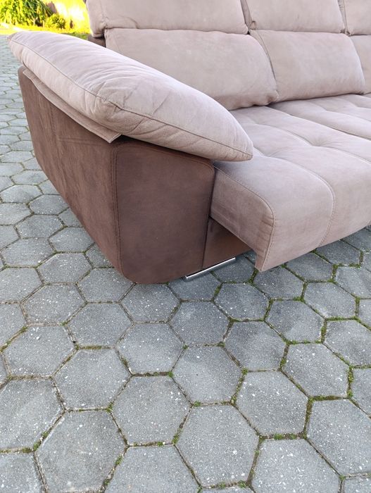 Sofá chaise longue pele de pêssego