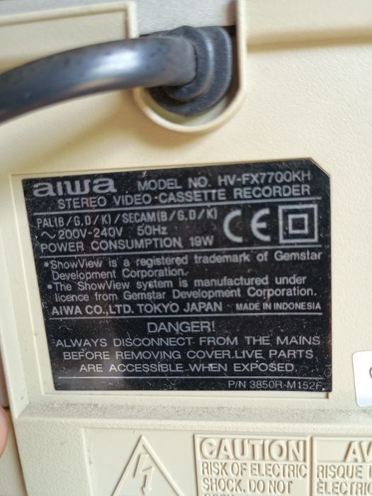 Magnetowid Aiwa HiFi Show View 6 glowicowy