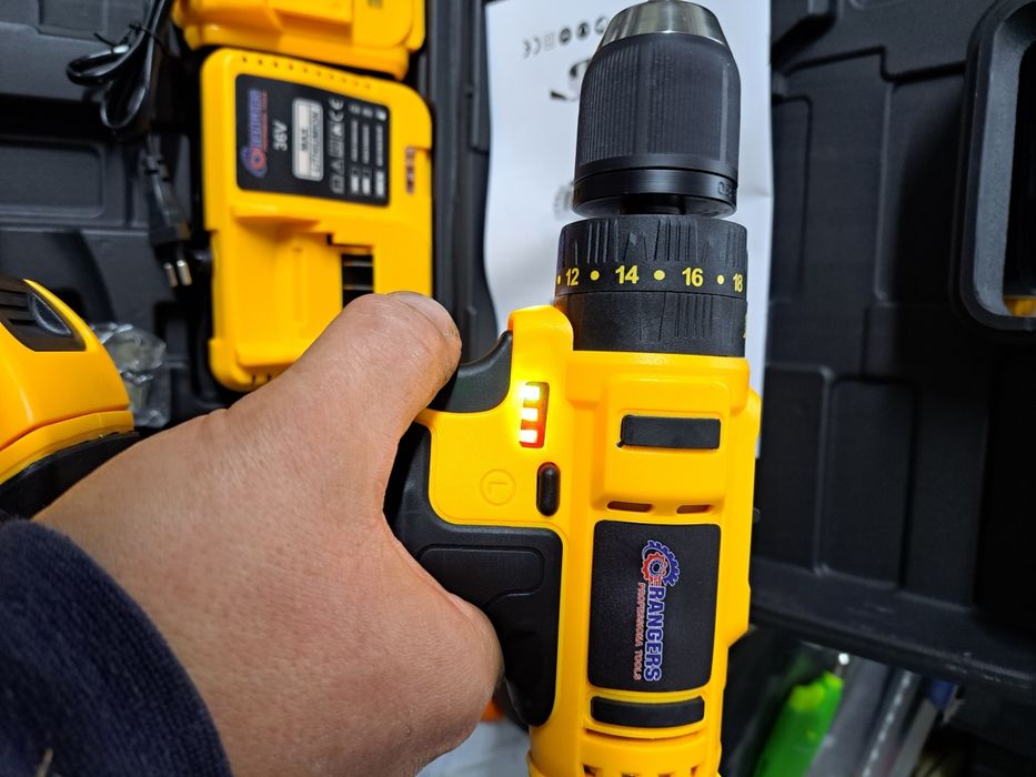 Wkrętarka wiertarka akumulatorowa UBERTOOL  rangers 36v 2x aku 4ah wyp