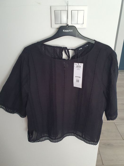 Bawełniana ażurowa bluzka L/Xl