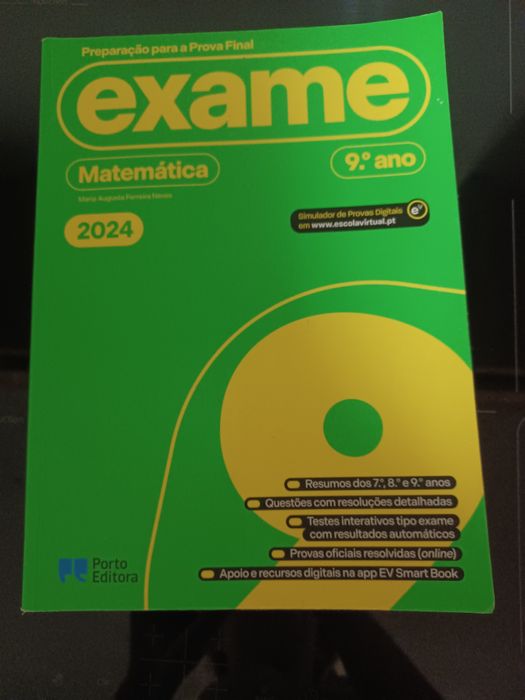 Livro preparação para Exame de Matemática - 9 Ano