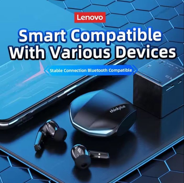 Навушники Lenovo Gm2Pro black, white