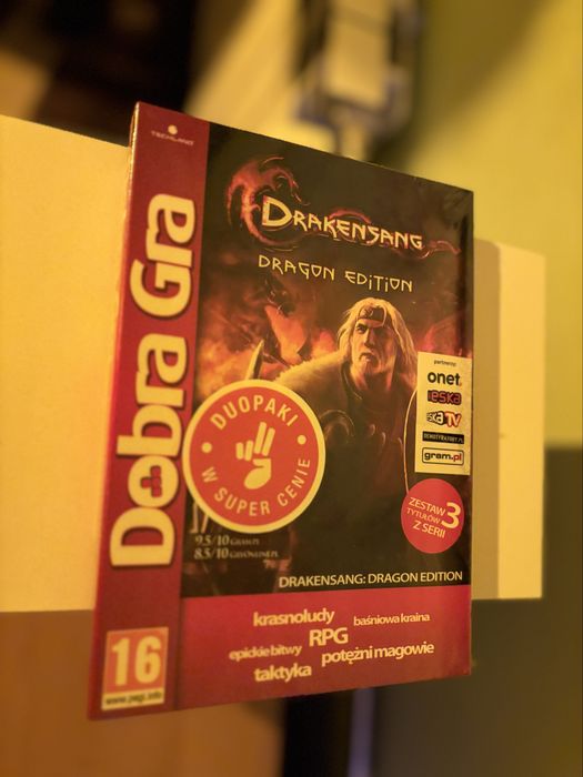 Drakensang Dragon Edition PC Dobra Gra, NOWA folia, PL, 3 gry