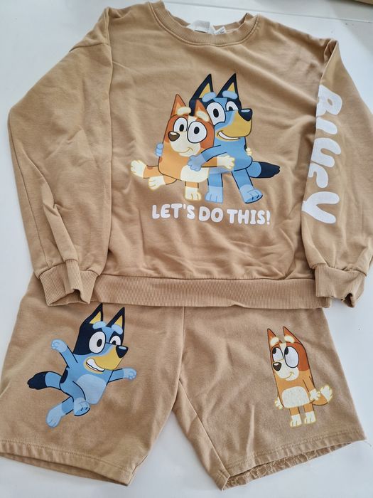 Komplet h&m 9-10 lat Bluey bingo