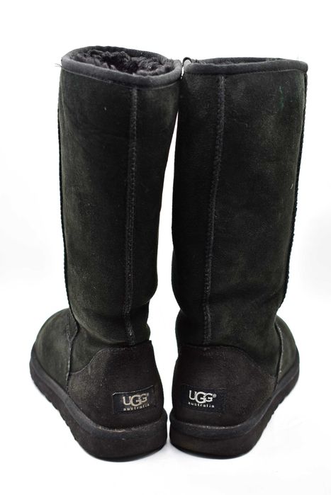Śniegowce Ugg Classic Tall Black 5815 ( 39 ) wełna / skóra naturalna