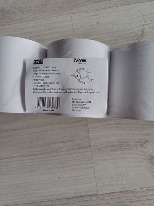 Rolki termiczne do kasy fiskalnej