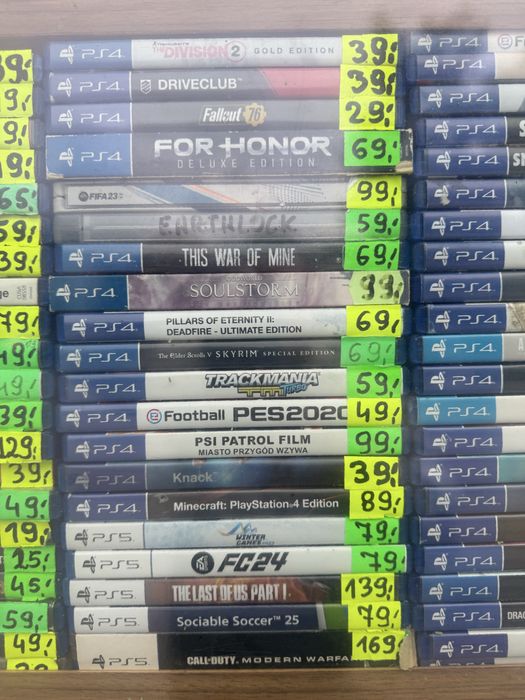 Gry PS4/PS5, rożne tytuł, SKUP sprzedaż ZAMIANA