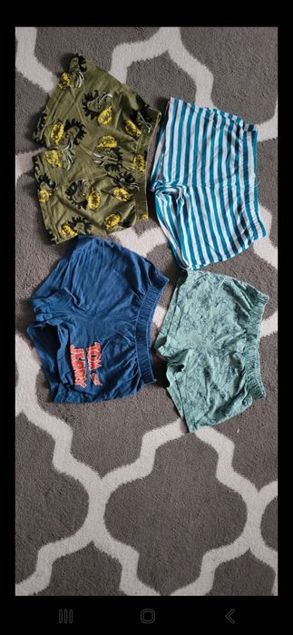 4 pak spodenek od pizamy 110