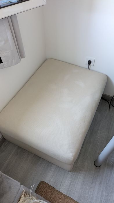 VIMLE Repousa-pés c/arrumação Hallarp - Bege (IKEA)