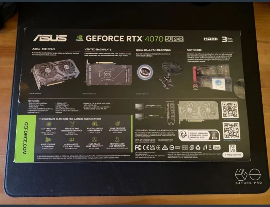 Placa Gráfica Nvidia RTX 4070 Super 12GB Gddr7 Asus