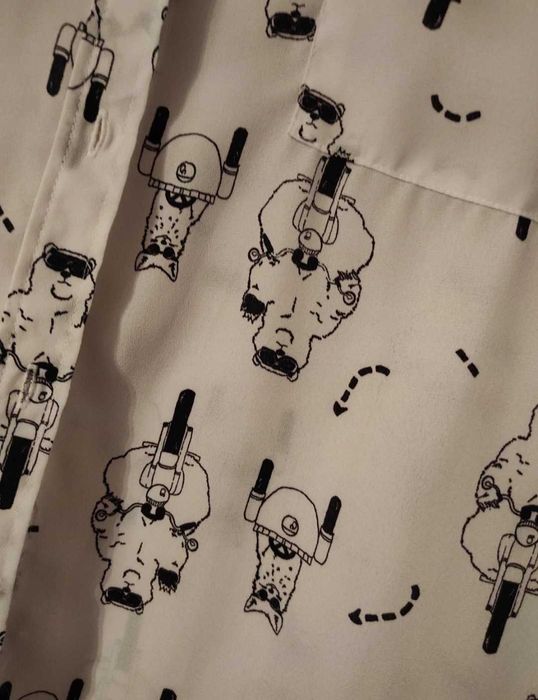 Blusa branca com gatinhos Lefties L